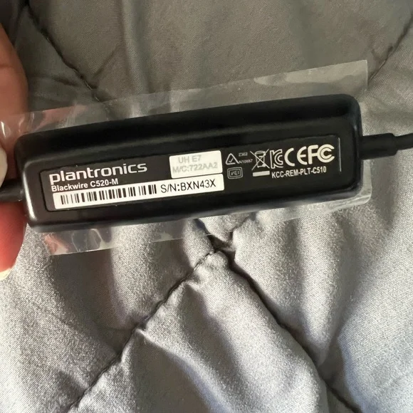 🆕 Plantronics Blackwire C-520M USB Headset, On-Ear Mono Headset, Wired - Picture 7 of 9